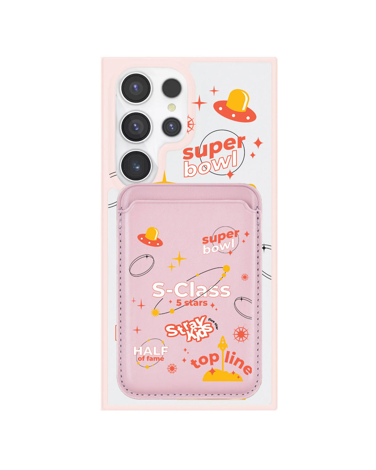Android Magnetic Wallet Case - StrayKids 5 Stars