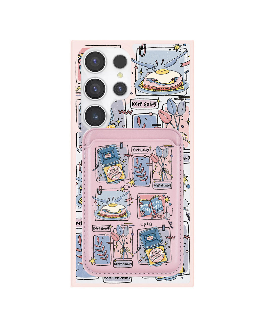 Android Magnetic Wallet Case - Grow (Sunnysidearteu)