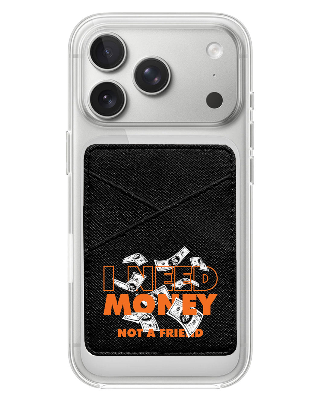iPhone Phone Wallet Case - Money Better Than Friend