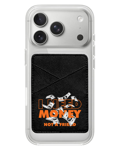 iPhone Phone Wallet Case - Money Better Than Friend
