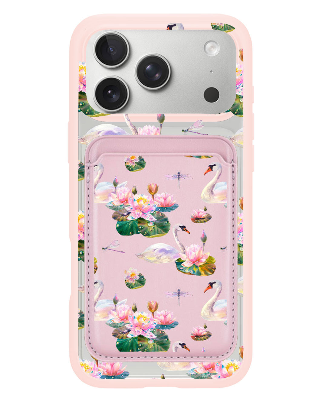 iPhone Magnetic Wallet Case - Swan