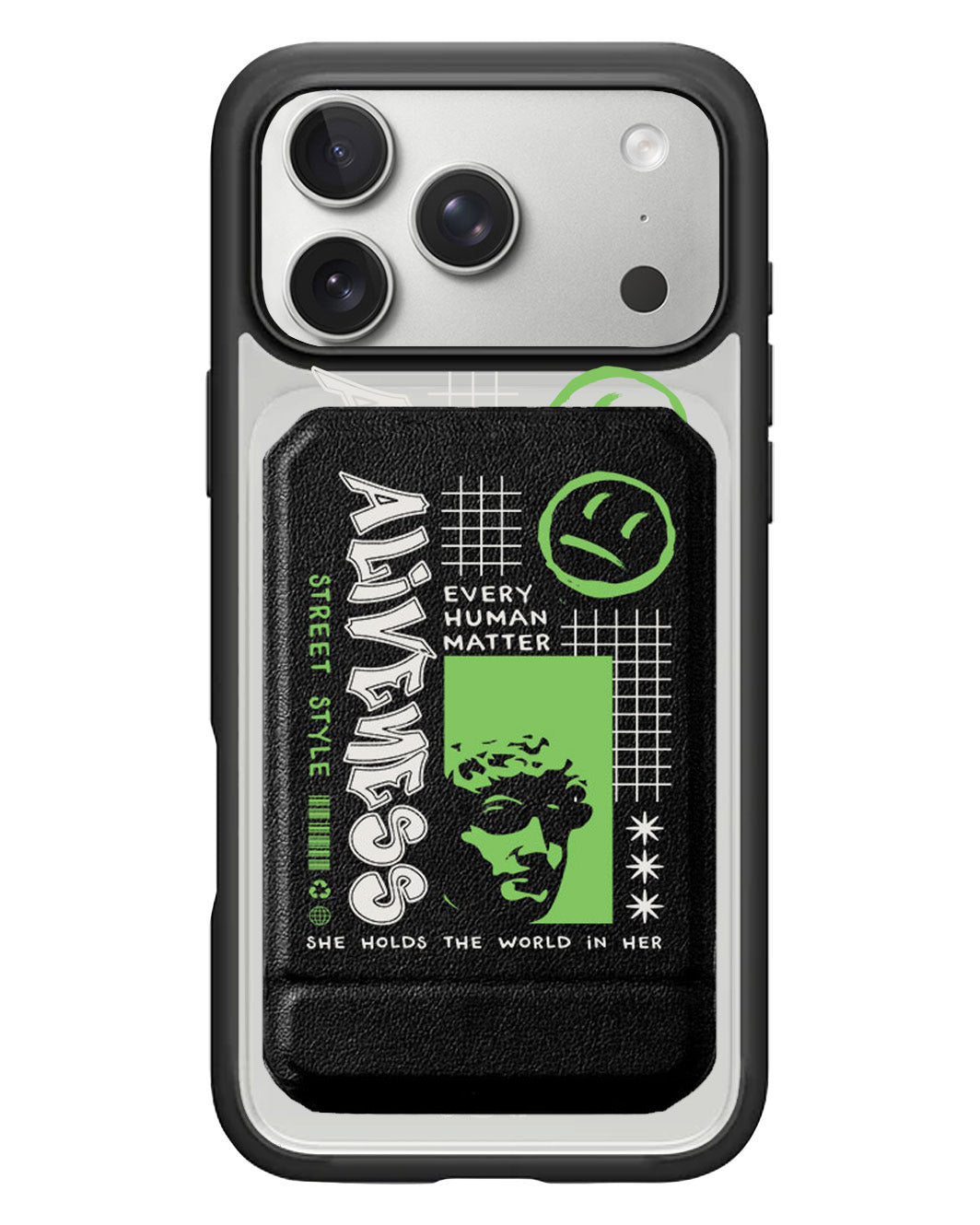 iPhone Magnetic Multifold Wallet - Alive