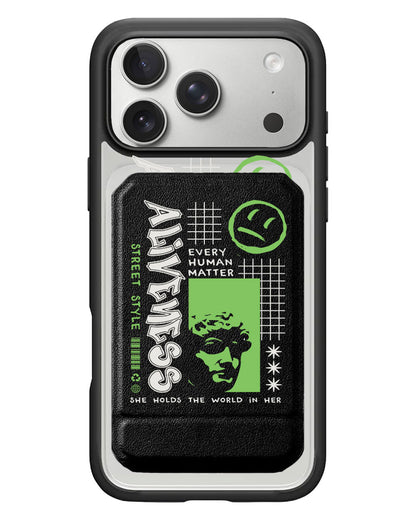 iPhone Magnetic Multifold Wallet - Alive