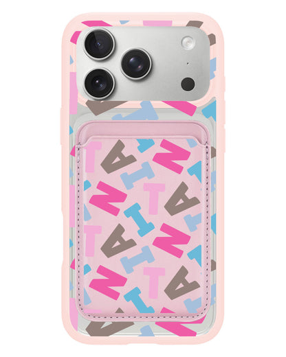 iPhone Magnetic Wallet Case - Scattered Monogram 2.0