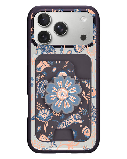 iPhone Magpop Wallet - Tiger & Floral 5.0