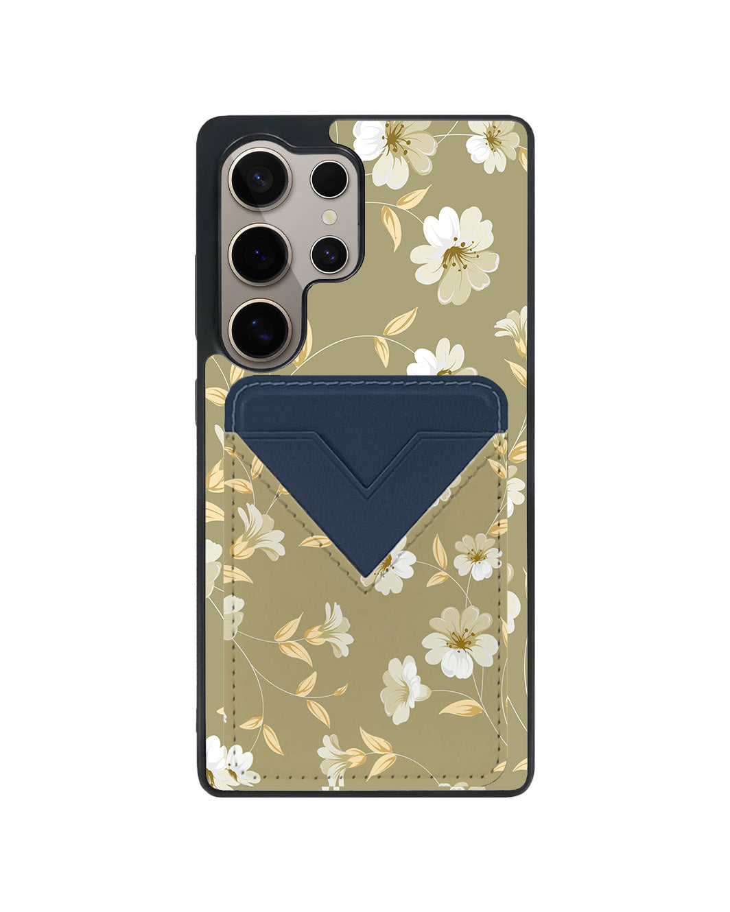 Android Avant Wallet Case - White Magnolia