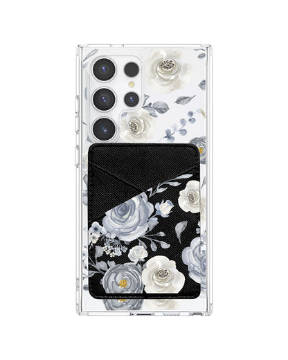 Android Phone Wallet Case - Blue Rose