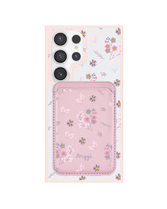 Android Magnetic Wallet Case - Cherry Blossom
