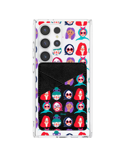 Android Phone Wallet Case - Cute Sweety Faces
