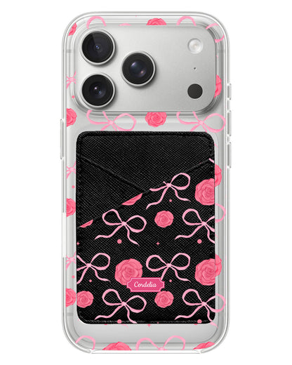 iPhone Phone Wallet Case - Coquette Rose