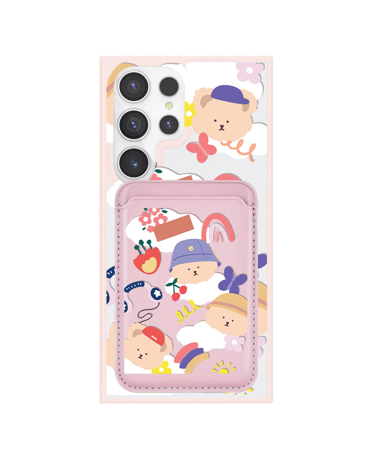 Android Magnetic Wallet Case - Bear In Style