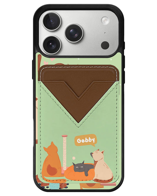 iPhone Avant Wallet Case - Playful Cat 1.0
