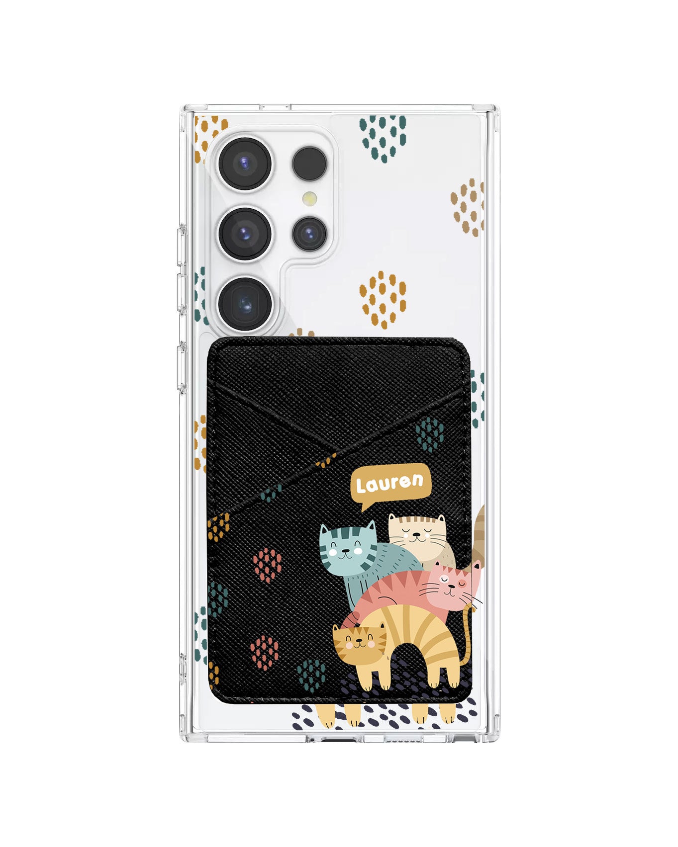 Android Phone Wallet Case - Rainbow Meow 2