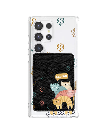 Android Phone Wallet Case - Rainbow Meow 2
