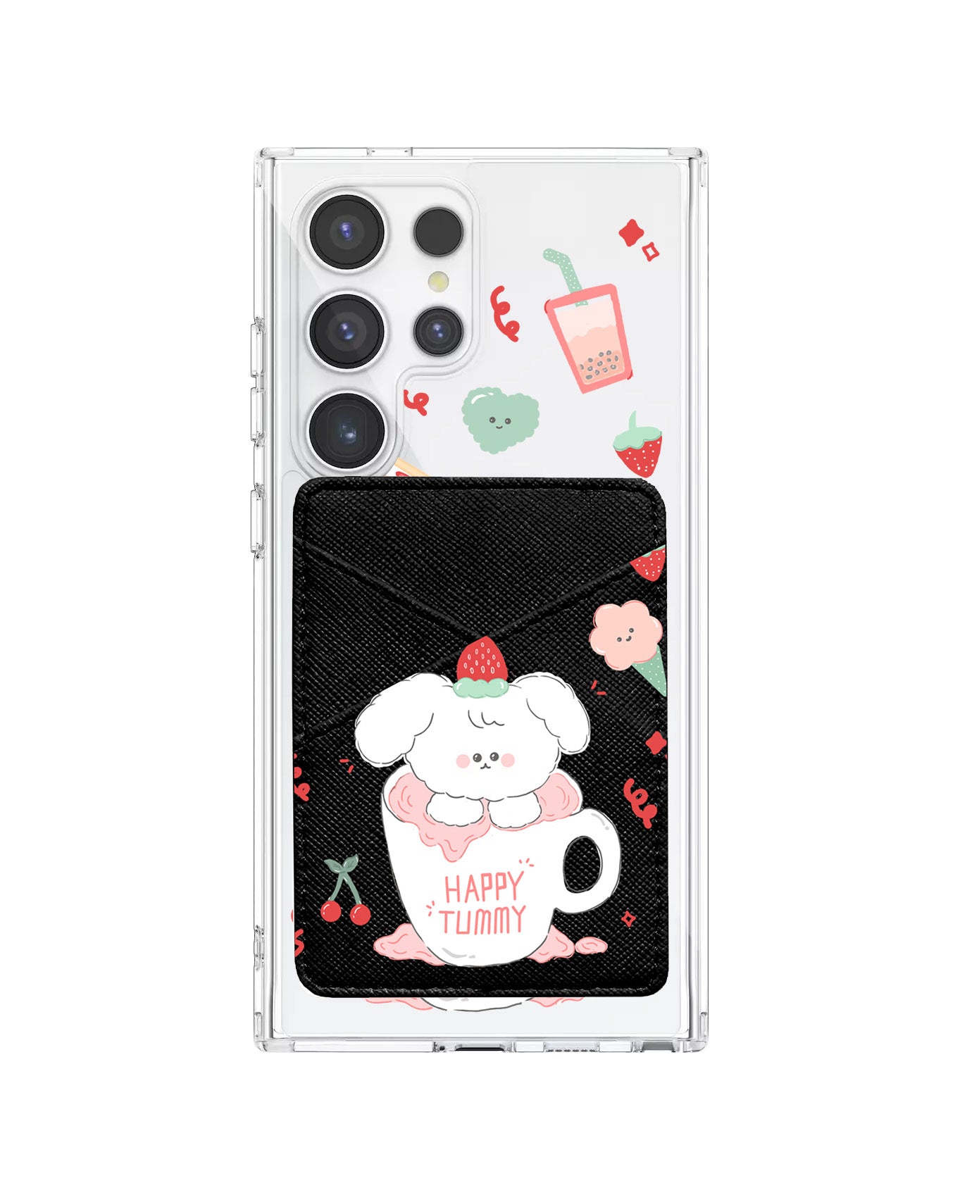 Android Phone Wallet Case - Happy Tummy