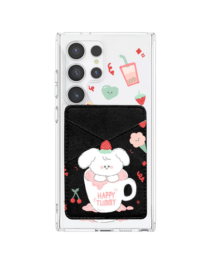 Android Phone Wallet Case - Happy Tummy