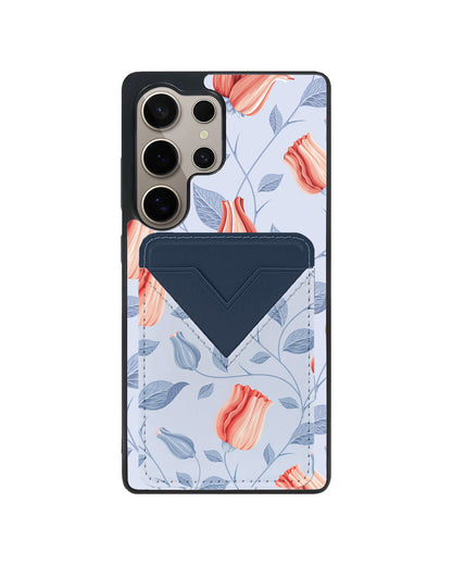 Android Avant Wallet Case - Red Tulips