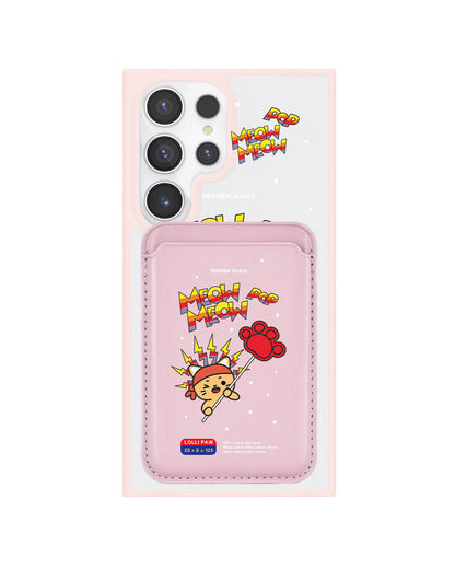 Android Magnetic Wallet Case - Meow Pop 1.0