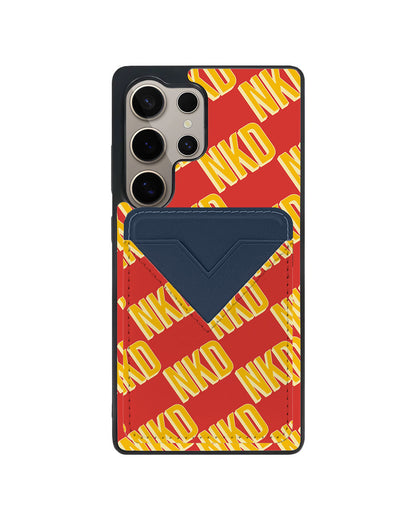 Android Avant Wallet Case - Custom Monogram 3.0 Diagonal Initial 1.0