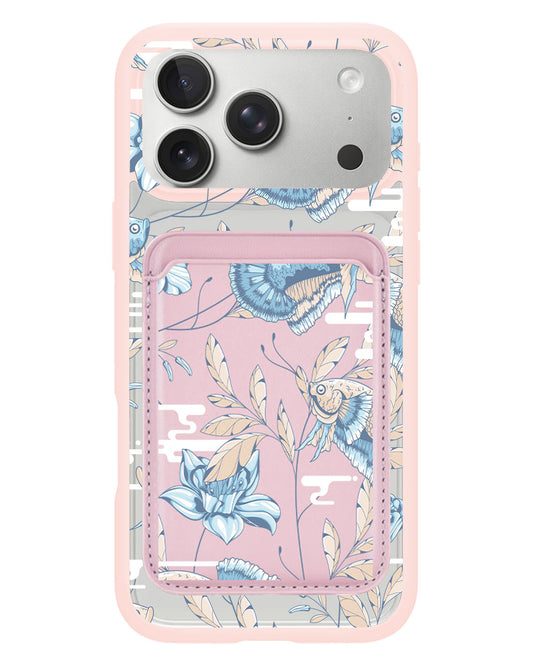 iPhone Magnetic Wallet Case - Fish & Floral 4.0