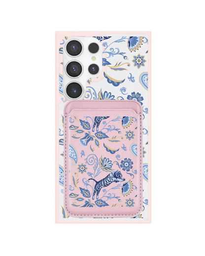 Android Magnetic Wallet Case - Tiger & Floral