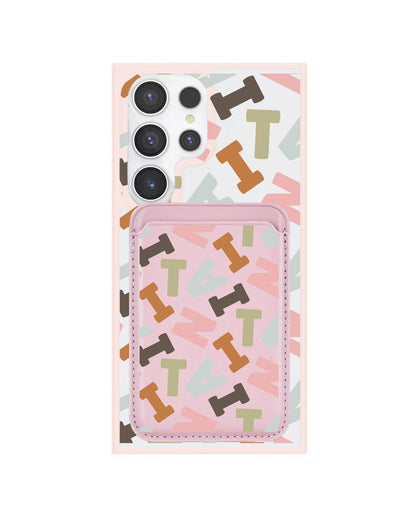 Android Magnetic Wallet Case - Scattered Monogram 4.0