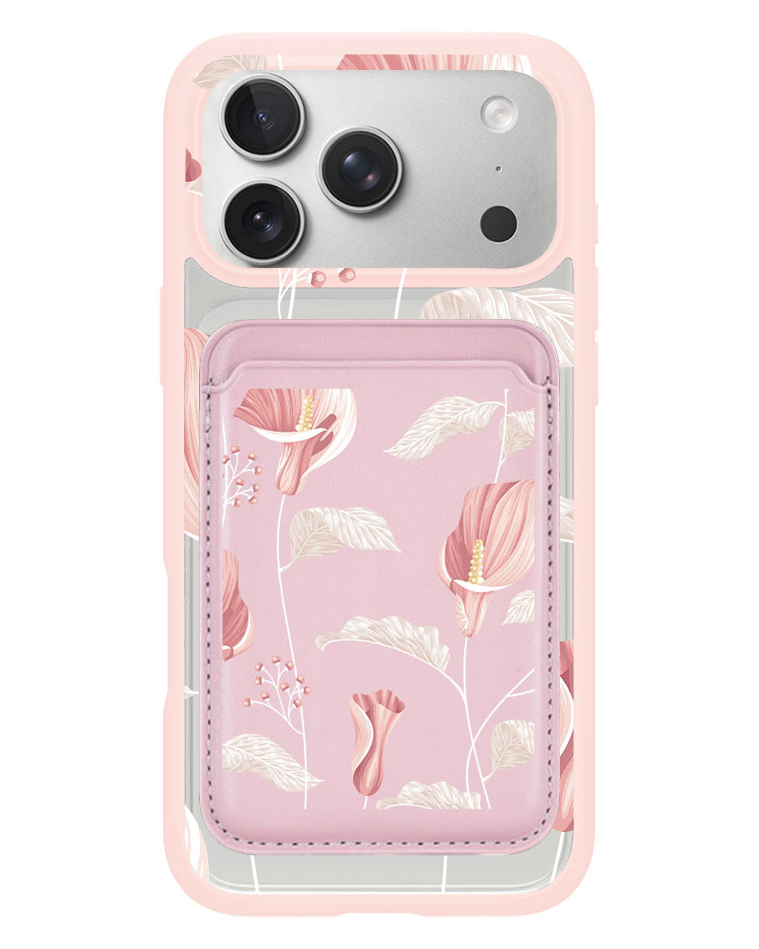 iPhone Magnetic Wallet Case - Easter Lily