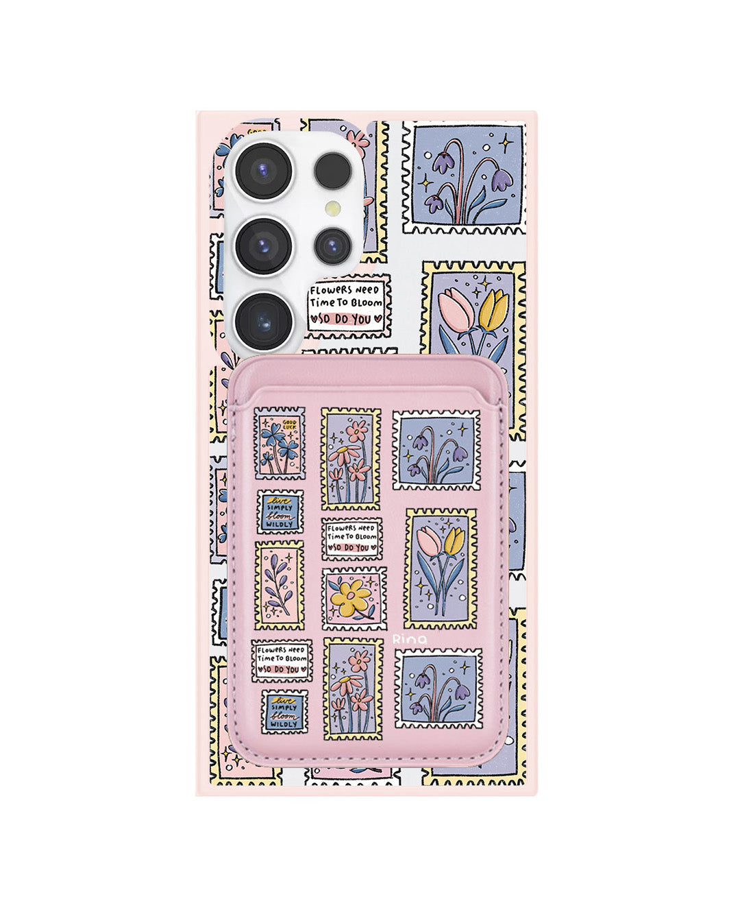 Android Magnetic Wallet Case - Time to Bloom