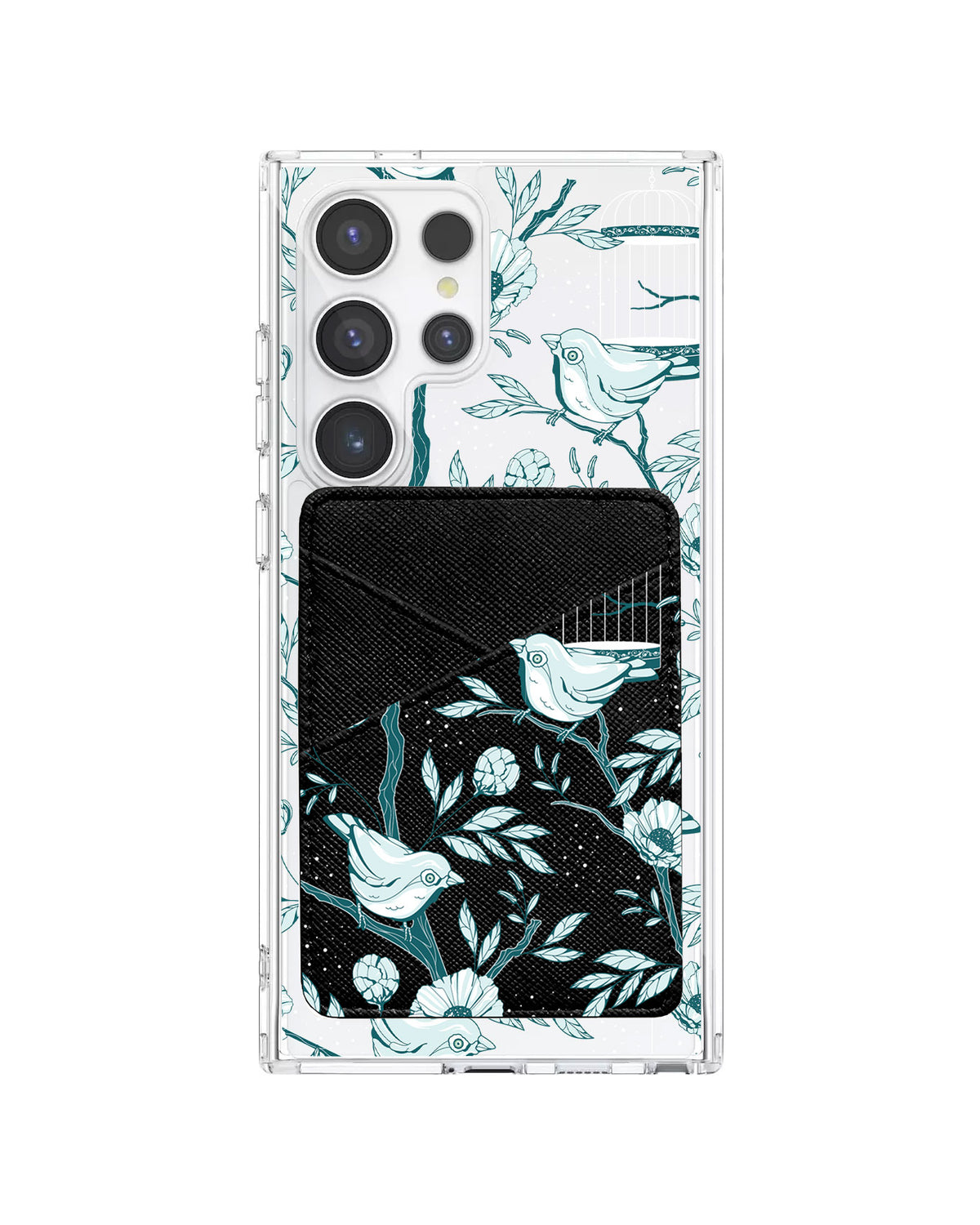 Android Phone Wallet Case - Lovebird Monochrome 6.0