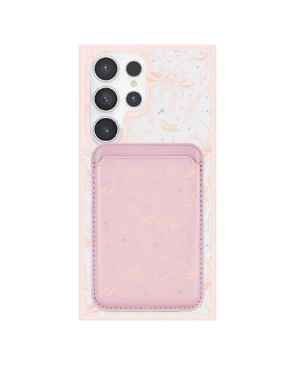 Android Magnetic Wallet Case - Sketchy Flower & Butterfly 1.0