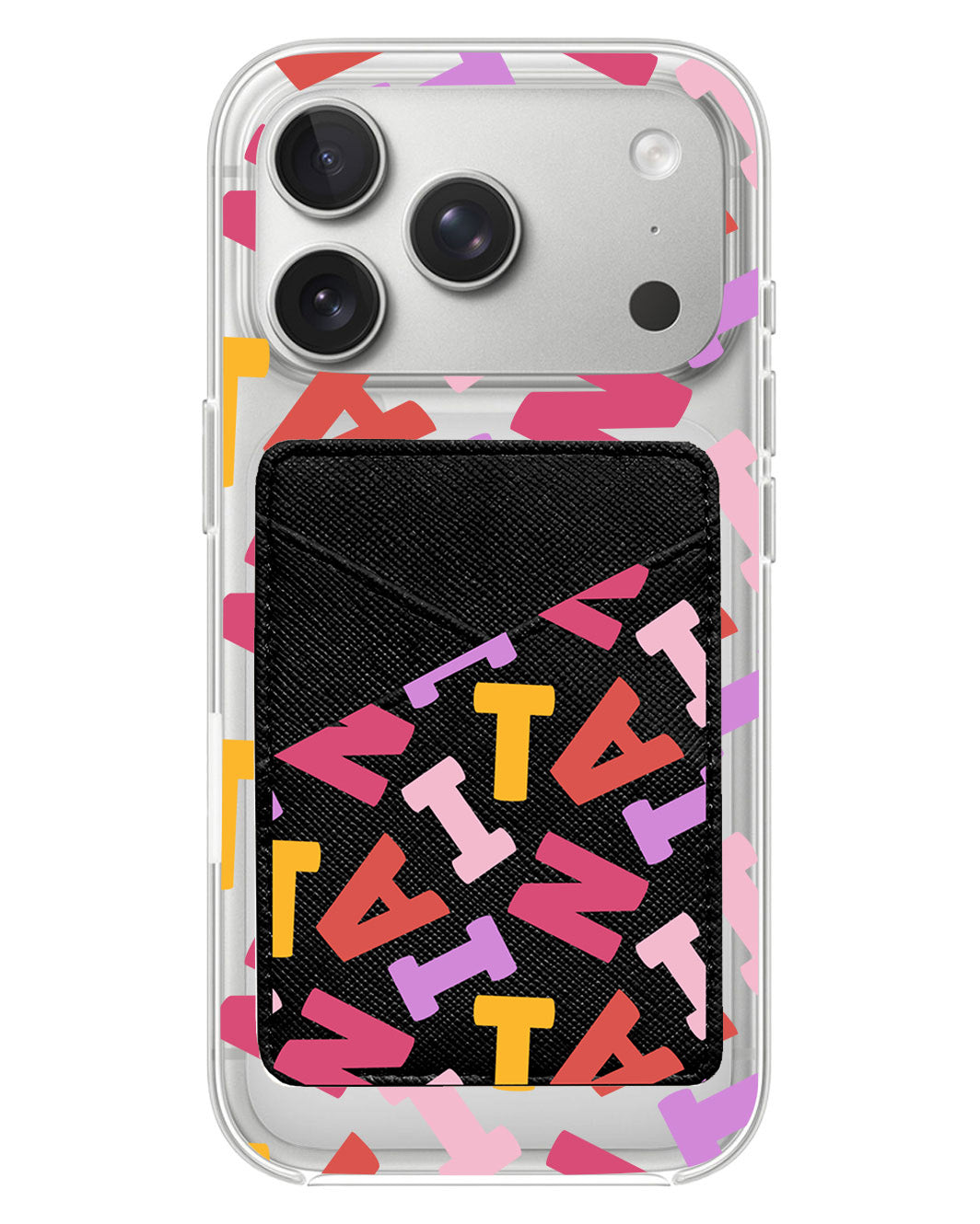 iPhone Phone Wallet Case - Scattered Monogram 1.0
