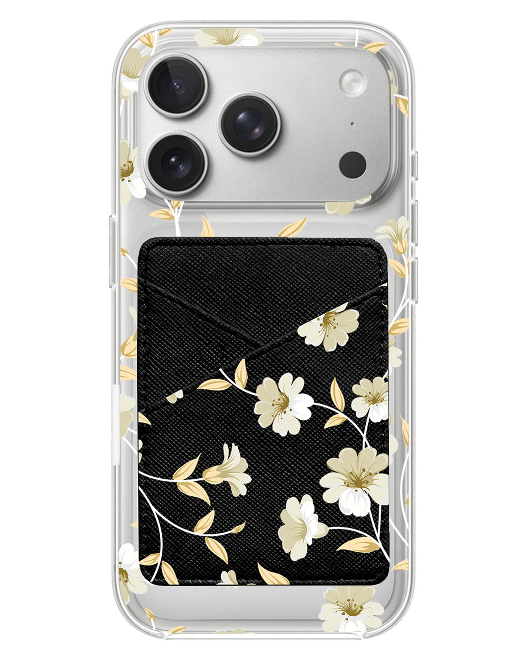 iPhone Phone Wallet Case - White Magnolia