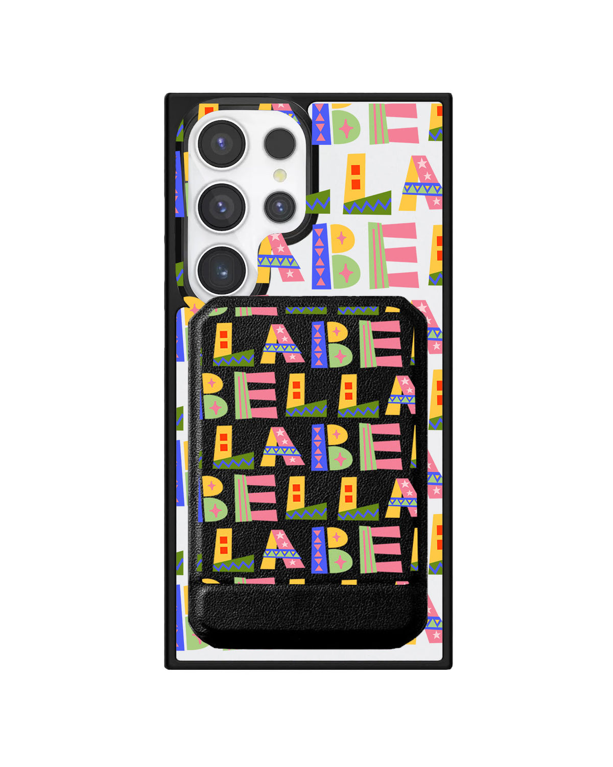 Android Magnetic Multifold Wallet - Playful Monogram 5.0