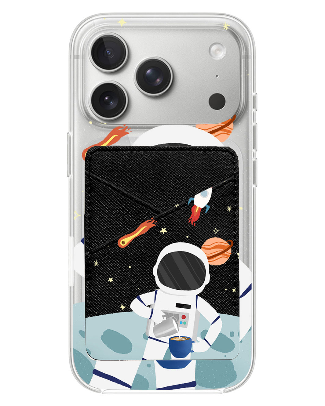 iPhone Phone Wallet Case - Baristronaut