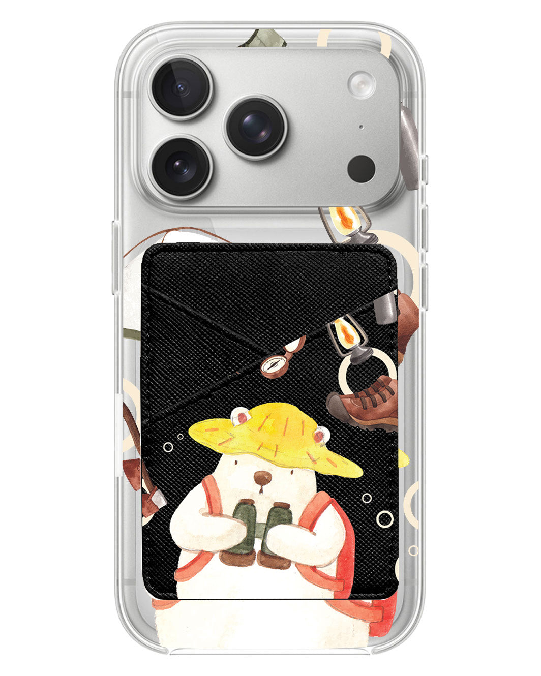 iPhone Phone Wallet Case - Advanture of Bear