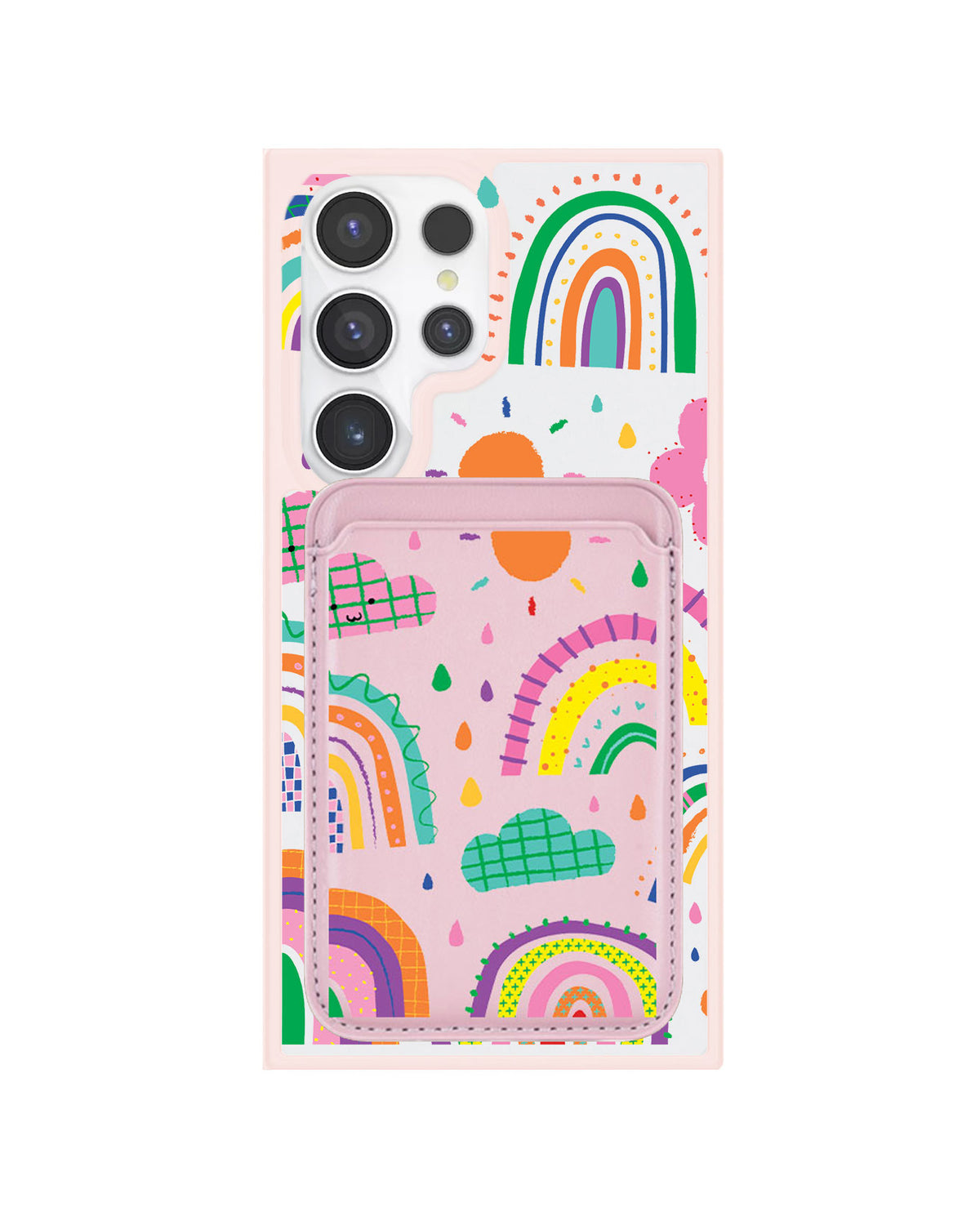 Android Magnetic Wallet Case - Rainbow