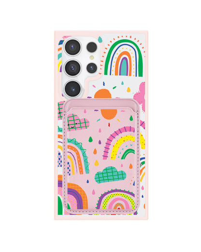 Android Magnetic Wallet Case - Rainbow
