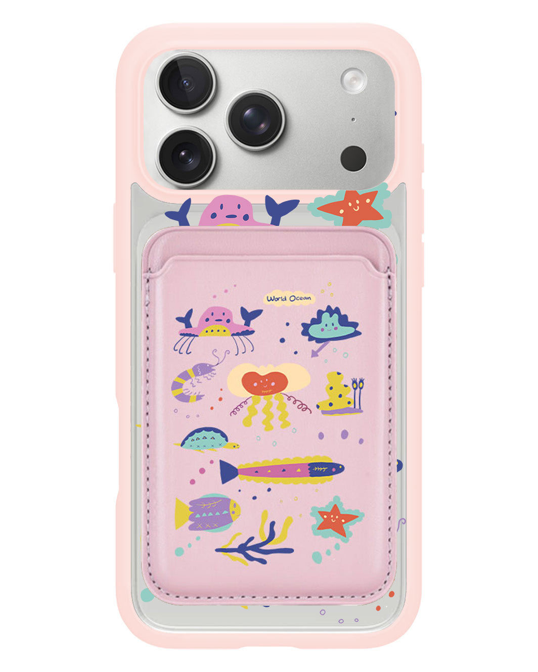 iPhone Magnetic Wallet Case - Ocean World