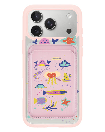 iPhone Magnetic Wallet Case - Ocean World