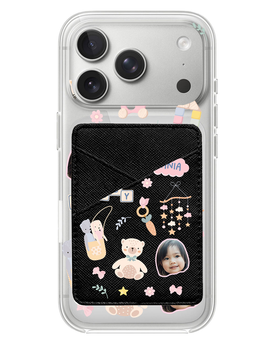 iPhone Phone Wallet Case - Face Grid Girl Toys
