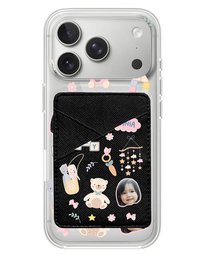 iPhone Phone Wallet Case - Face Grid Girl Toys
