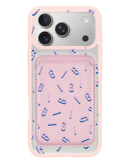 iPhone Magnetic Wallet Case - Monogram 1.0 Cotton Candy
