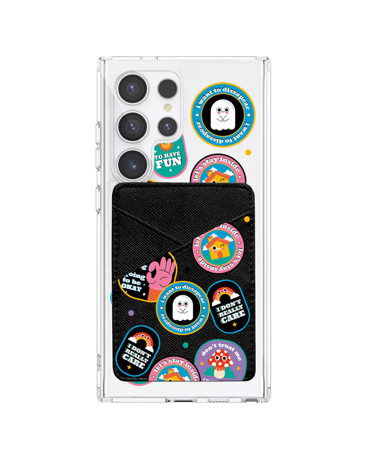Android Phone Wallet Case - Monster Sticker Pack