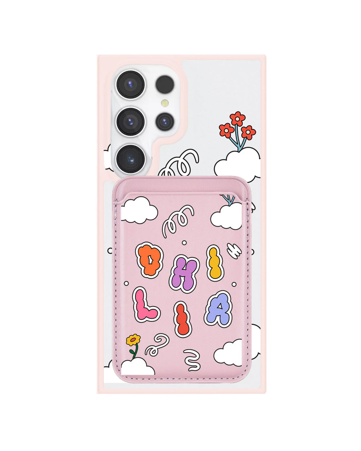 Android Magnetic Wallet Case - Adorable monogram 6.0