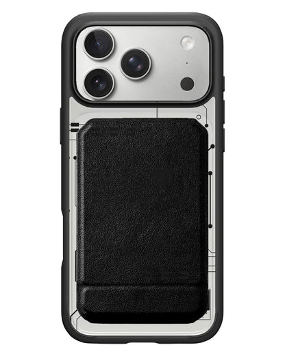 iPhone Magnetic Multifold Wallet - Circuit Black