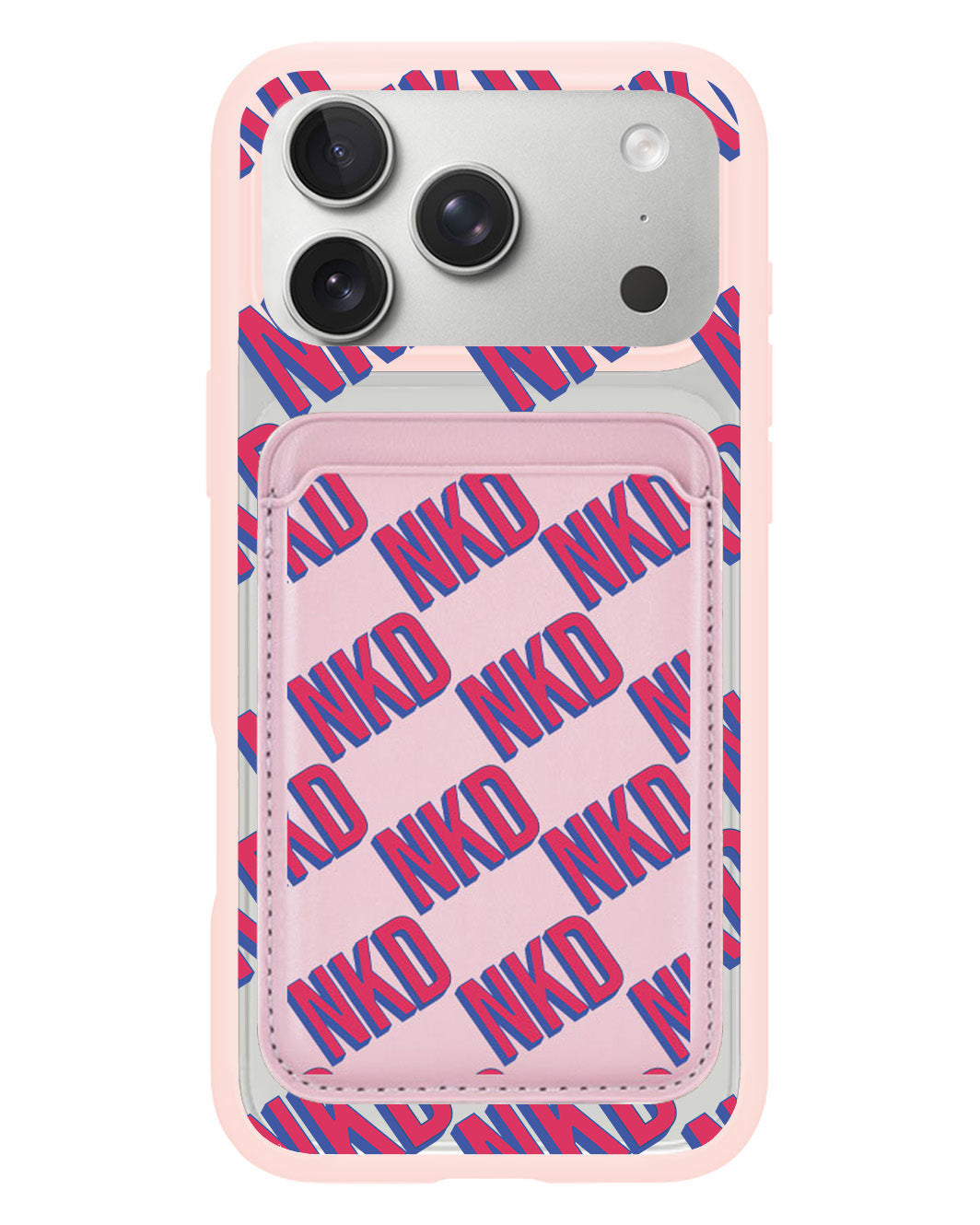 iPhone Magnetic Wallet Case - Diagonal Initial Monogram 2.0