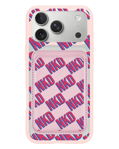 iPhone Magnetic Wallet Case - Diagonal Initial Monogram 2.0