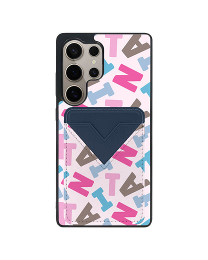 Android Avant Wallet Case - Scattered Monogram 2.0