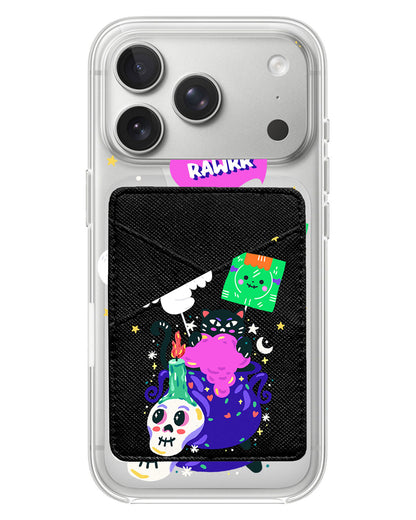 iPhone Phone Wallet Case - Cat Monster