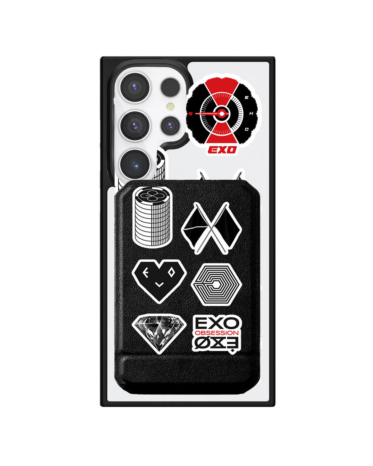 Android Magnetic Multifold Wallet - EXO Sticker Pack